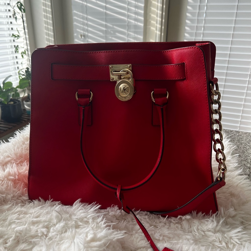 MK Orange Red Purse - Picture 5 of 8